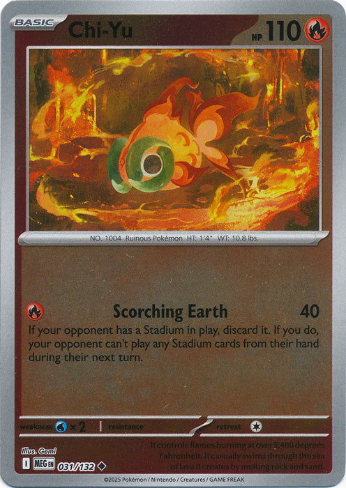 Chi-Yu : MEGA EVOLUTION BASE (Reverse holo) - 031/132