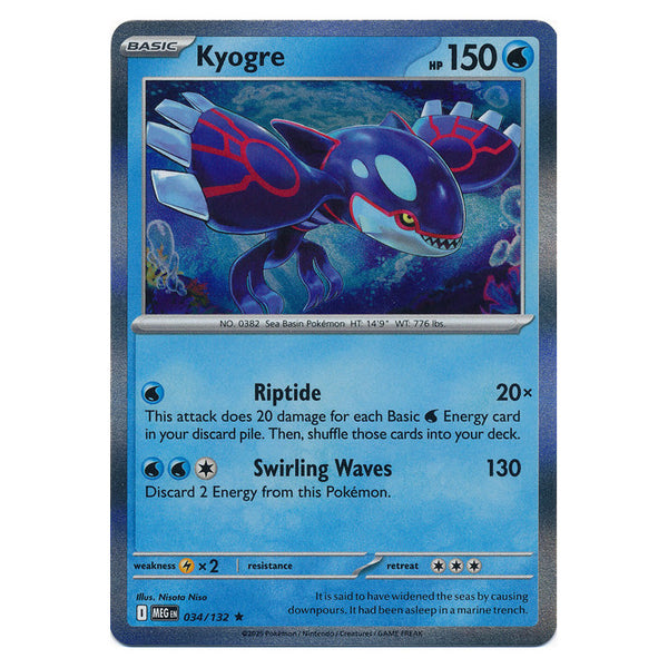 Kyogre : MEGA EVOLUTION BASE (Holo) - 034/132