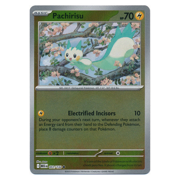 Pachirisu : MEGA EVOLUTION BASE (Reverse holo) - 051/132
