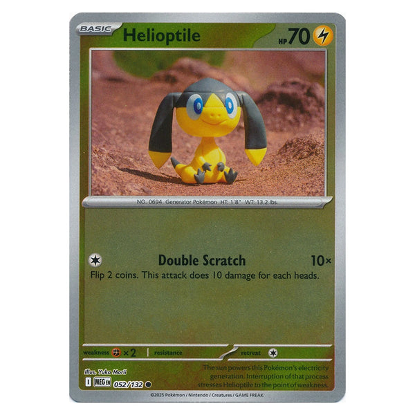 Helioptile : MEGA EVOLUTION BASE (Reverse holo) - 052/132