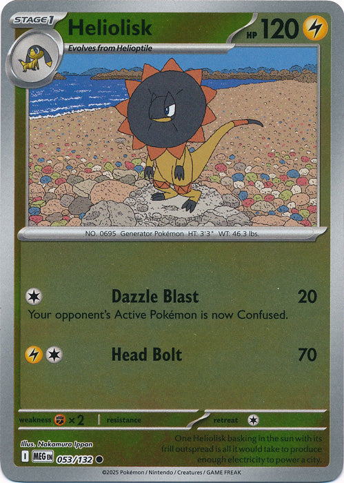 Heliolisk : MEGA EVOLUTION BASE (Reverse holo) - 053/132