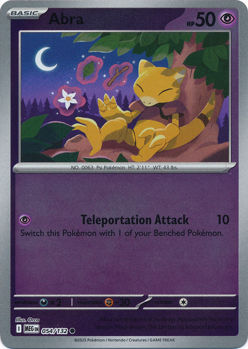 Abra : MEGA EVOLUTION BASE (Reverse holo) - 054/132