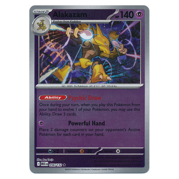 Alakazam : MEGA EVOLUTION BASE (Reverse holo) - 056/132