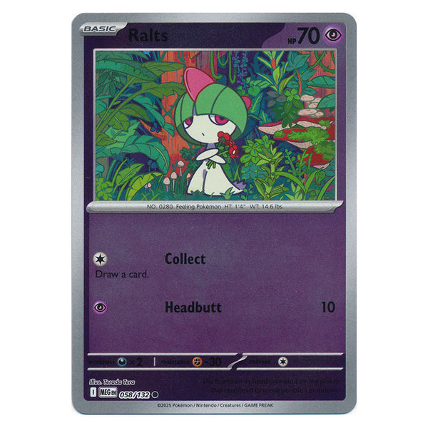 Ralts : MEGA EVOLUTION BASE (Reverse holo) - 058/132