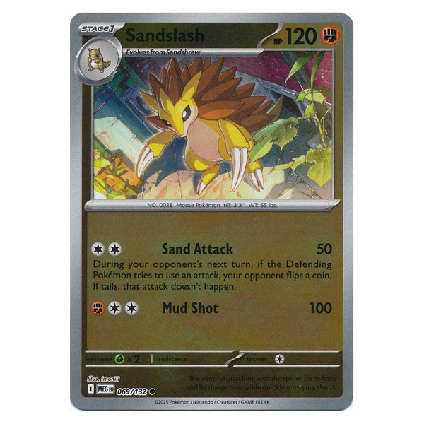 Sandslash : MEGA EVOLUTION BASE (Reverse holo) - 069/132