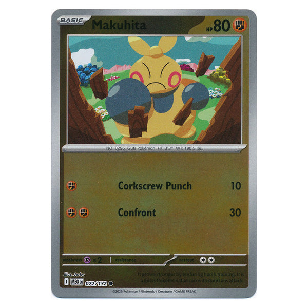 Makuhita : MEGA EVOLUTION BASE (Reverse holo) - 072/132