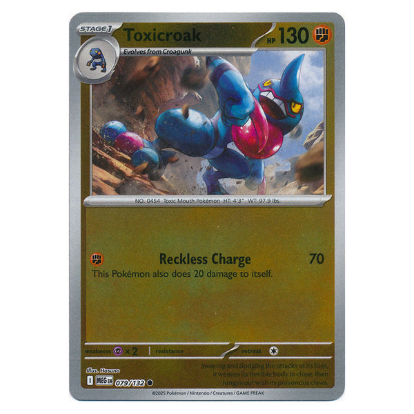Toxicroak : MEGA EVOLUTION BASE (Reverse holo) - 079/132