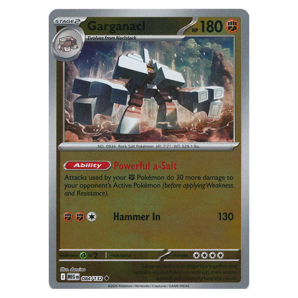 Garganacl : MEGA EVOLUTION BASE (Reverse holo) - 084/132