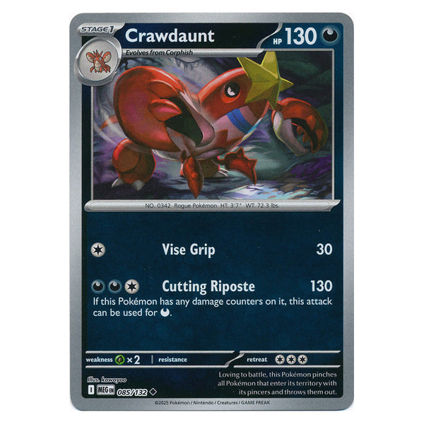 Crawdaunt : MEGA EVOLUTION BASE (Reverse holo) - 085/132