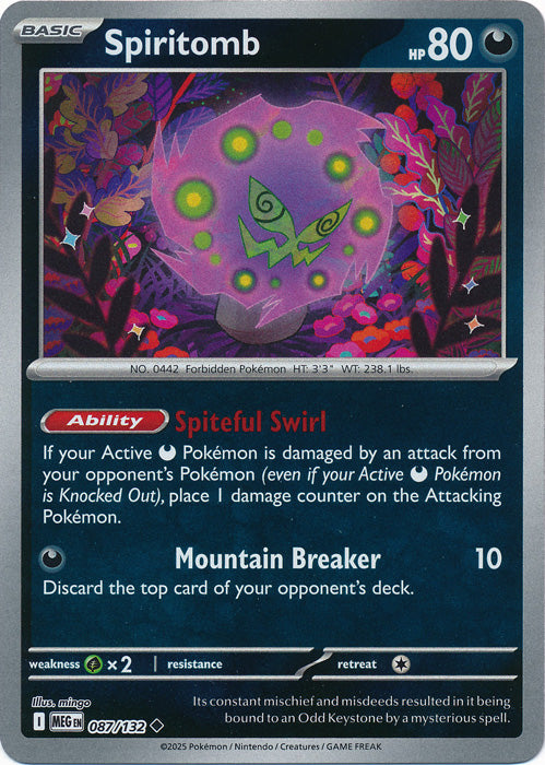 Spiritomb : MEGA EVOLUTION BASE (Reverse holo) - 087/132