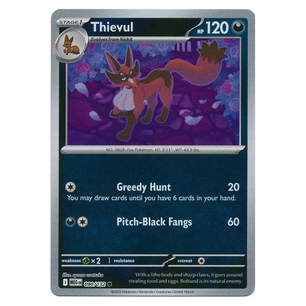 Thievul : MEGA EVOLUTION BASE (Reverse holo) - 090/132