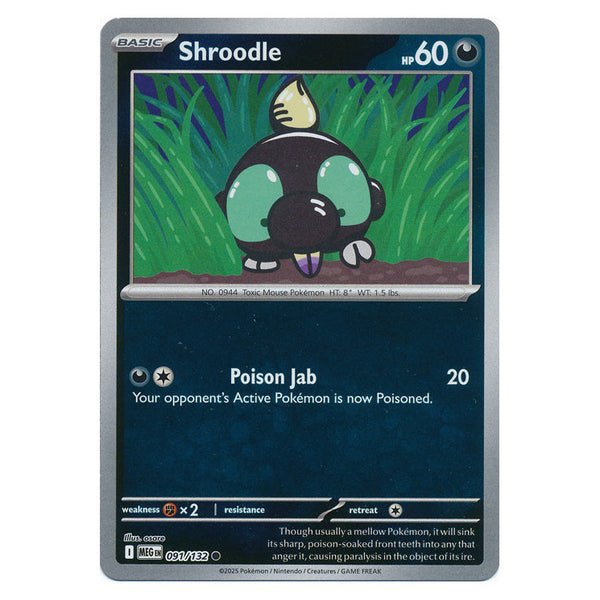Shroodle : MEGA EVOLUTION BASE (Reverse holo) - 091/132