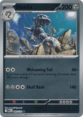Steelix : MEGA EVOLUTION BASE (Reverse holo) - 093/132