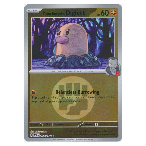 Team Rocket's Diglett : ASCENDED HEROES (Energy Reverse holo) - 100/217