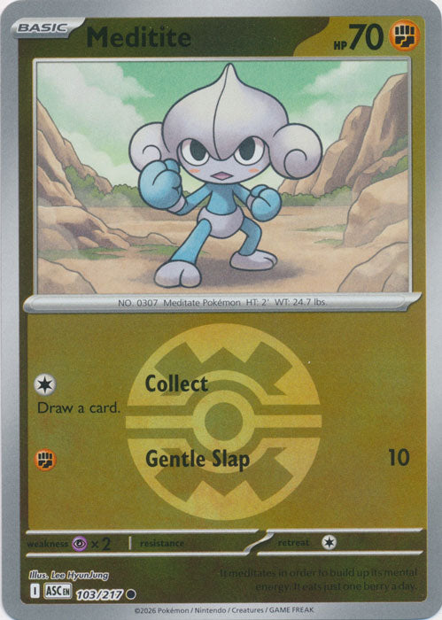 Meditite : ASCENDED HEROES (Ball Reverse holo) - 103/217