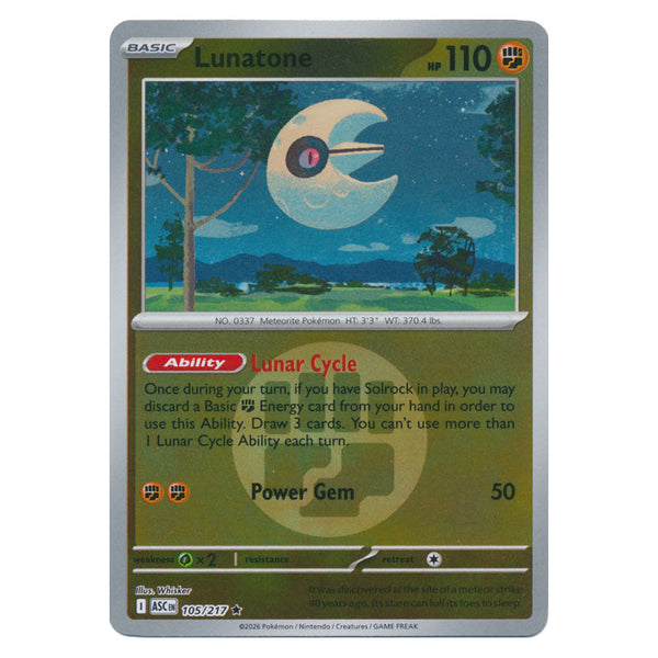 Lunatone : ASCENDED HEROES (Energy Reverse holo) - 105/217