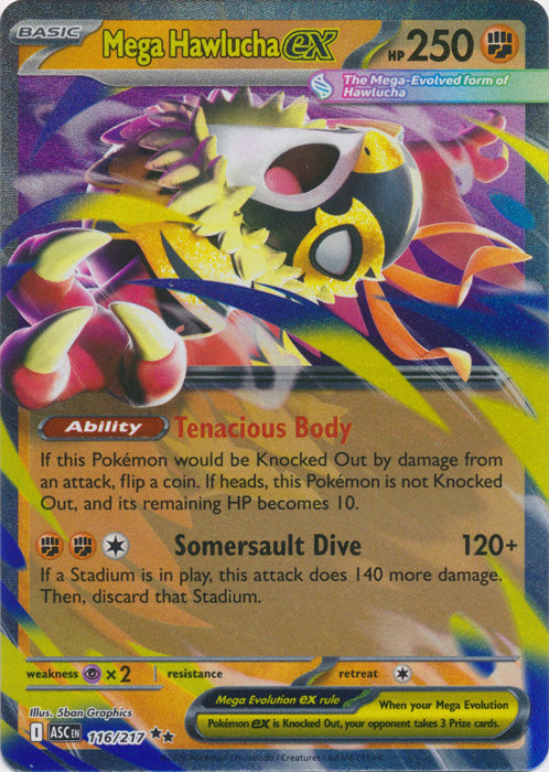 Mega Hawlucha ex : ASCENDED HEROES - 116/217 - Lockett Labs UK