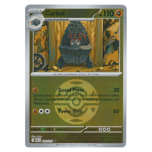 Carkol : ASCENDED HEROES (Ball Reverse holo) - 119/217