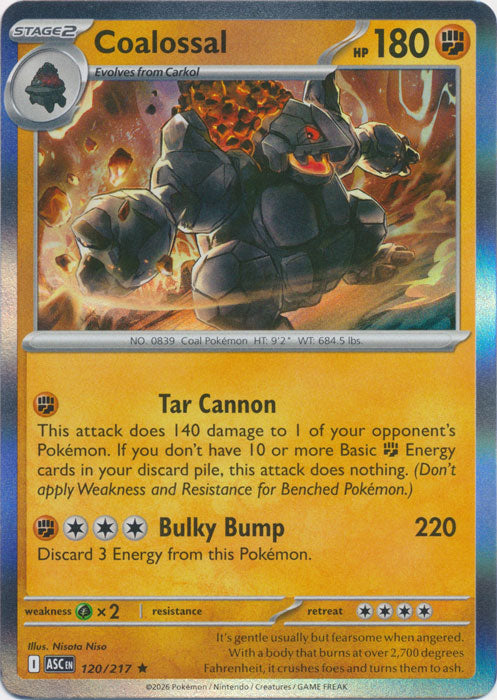 Coalossal : ASCENDED HEROES (Holo) - 120/217 - Lockett Labs UK