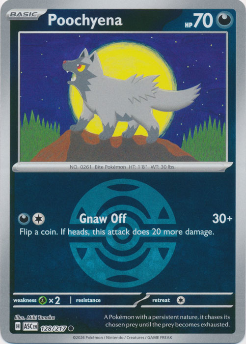Poochyena : ASCENDED HEROES (Ball Reverse holo) - 128/217 - Lockett Labs UK