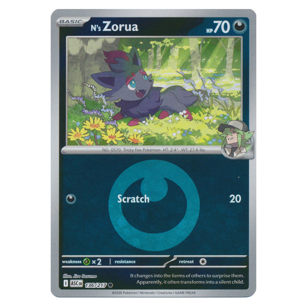 N's Zorua : ASCENDED HEROES (Energy Reverse holo) - 136/217