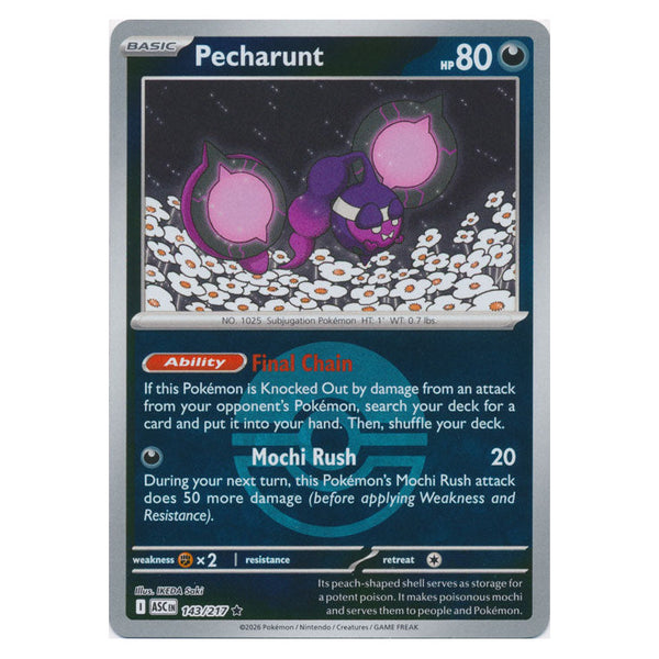 Pecharunt : ASCENDED HEROES (Ball Reverse holo) - 143/217
