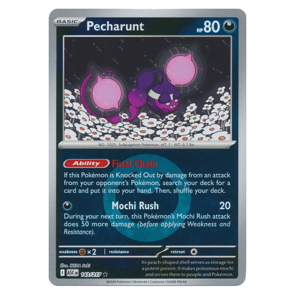 Pecharunt : ASCENDED HEROES (Energy Reverse holo) - 143/217