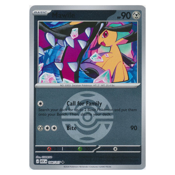 Mawile : ASCENDED HEROES (Ball Reverse holo) - 144/217