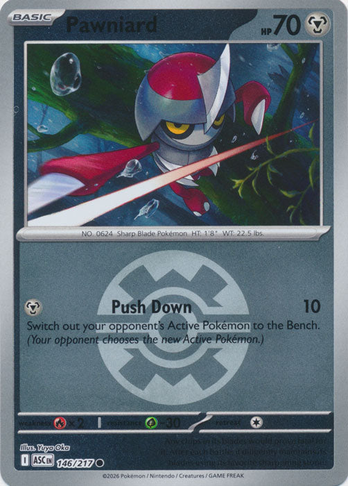 Pawniard : ASCENDED HEROES (Ball Reverse holo) - 146/217 - Lockett Labs UK