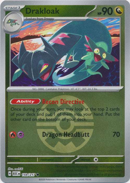 Drakloak : ASCENDED HEROES (Ball Reverse holo) - 159/217