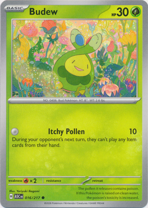 Budew : ASCENDED HEROES - 016/217 - Lockett Labs UK