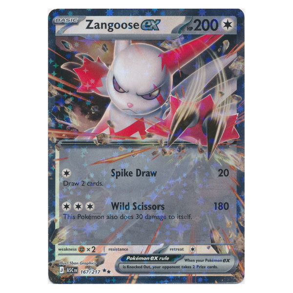 Zangoose ex : ASCENDED HEROES - 167/217