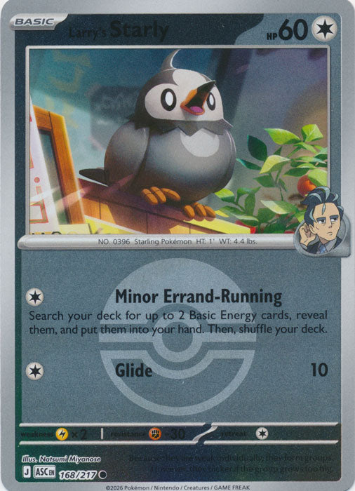 Larry's Starly : ASCENDED HEROES (Ball Reverse holo) - 168/217