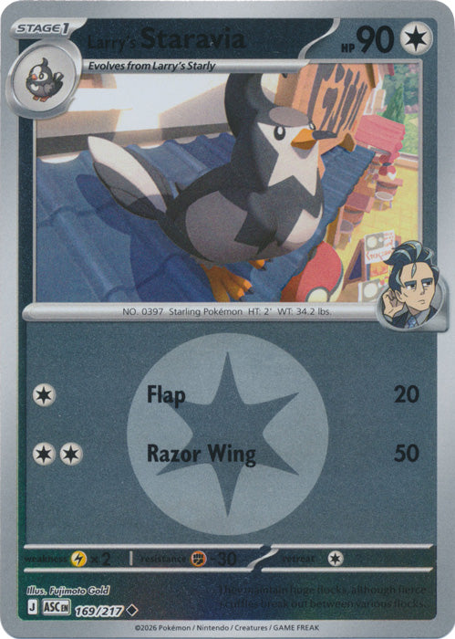 Larry's Staravia : ASCENDED HEROES (Energy Reverse holo) - 169/217