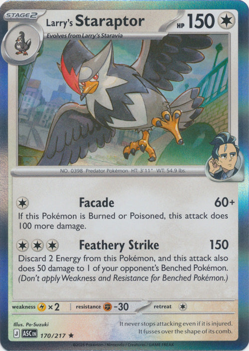 Larry's Staraptor : ASCENDED HEROES (Holo) - 170/217 - Lockett Labs UK