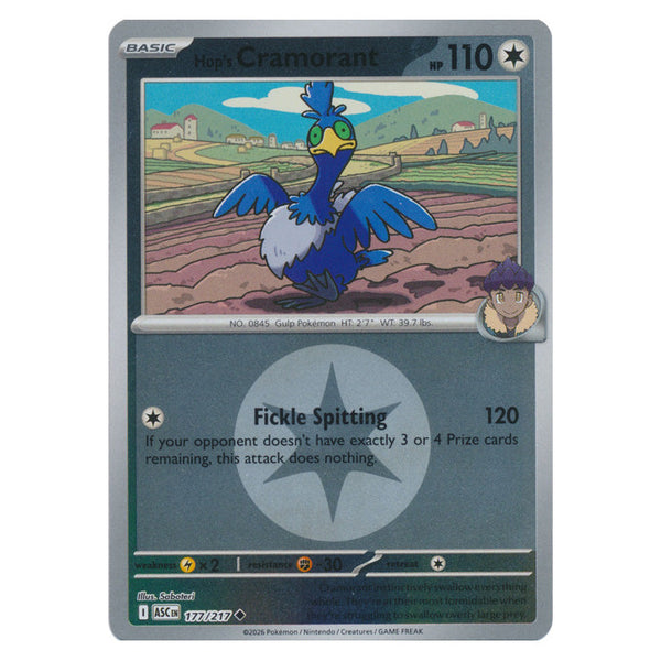 Hop's Cramorant : ASCENDED HEROES (Energy Reverse holo) - 177/217