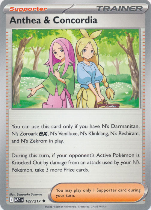 Anthea and Concordia : ASCENDED HEROES - 182/217 - Lockett Labs UK