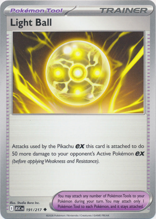 Light Ball : ASCENDED HEROES - 191/217 - Lockett Labs UK