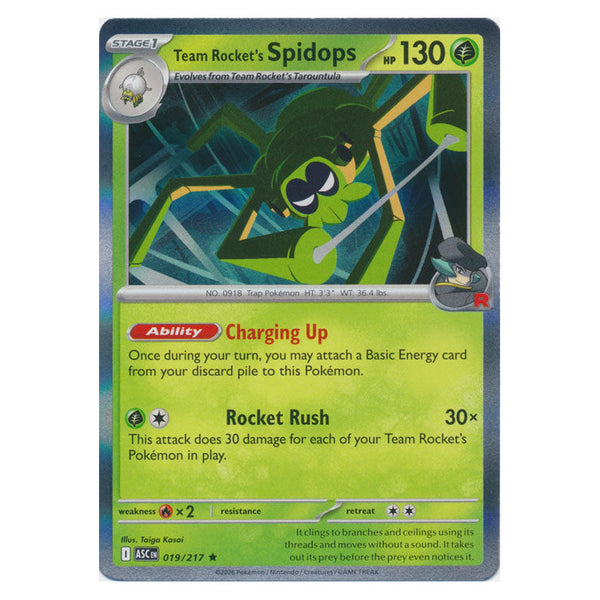 Team Rocket's Spidops : ASCENDED HEROES (Holo) - 019/217