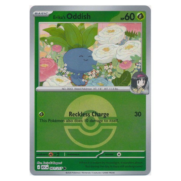 Erika's Oddish : ASCENDED HEROES (Ball Reverse holo) - 001/217