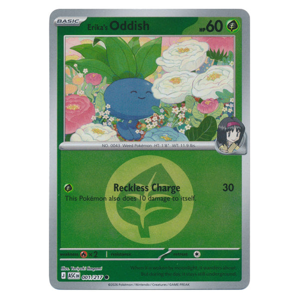 Erika's Oddish : ASCENDED HEROES (Energy Reverse holo) - 001/217