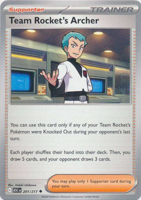 Team Rocket's Archer : ASCENDED HEROES - 201/217 - Lockett Labs UK