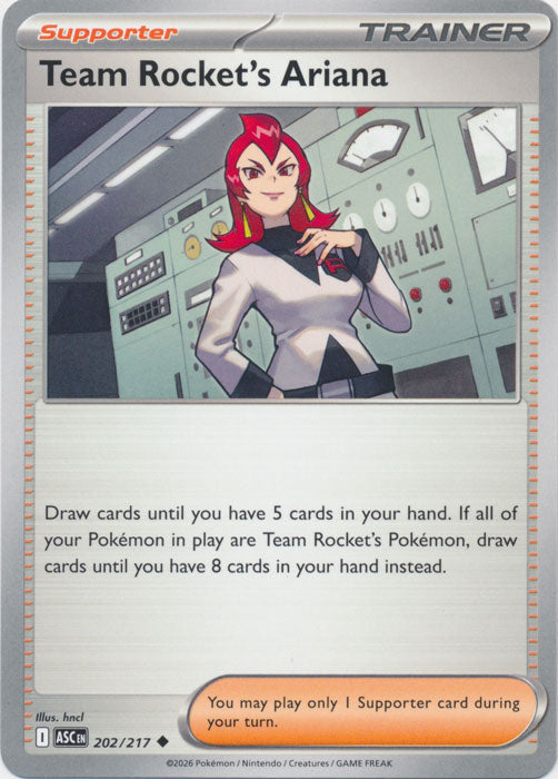Team Rocket's Ariana : ASCENDED HEROES - 202/217 - Lockett Labs UK