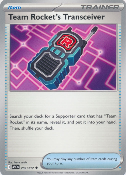 Team Rocket's Transceiver : ASCENDED HEROES - 209/217 - Lockett Labs UK