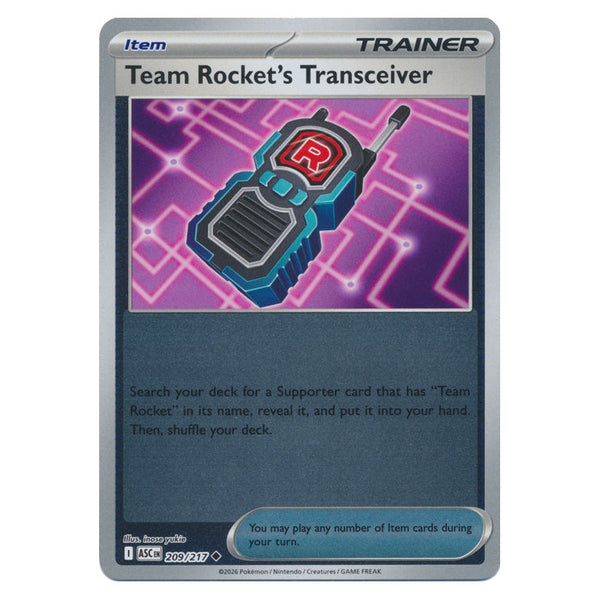 Team Rocket's Transceiver : ASCENDED HEROES (Reverse holo) - 209/217