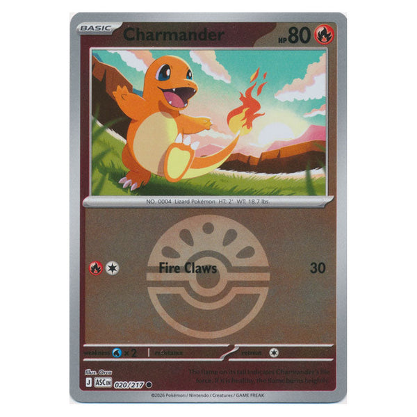 Charmander : ASCENDED HEROES (Ball Reverse holo) - 020/217