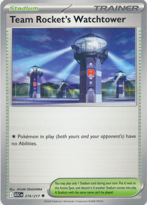 Team Rocket's Watchtower : ASCENDED HEROES - 210/217 - Lockett Labs UK