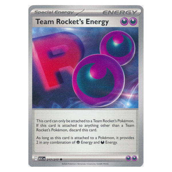 Team Rocket's Energy : ASCENDED HEROES - 217/217