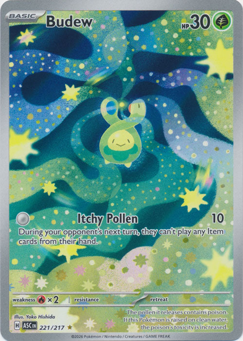Budew : ASCENDED HEROES - 221/217 - Lockett Labs UK