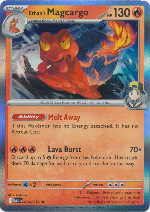 Ethan's Magcargo : ASCENDED HEROES (Holo) - 024/217 - Lockett Labs UK